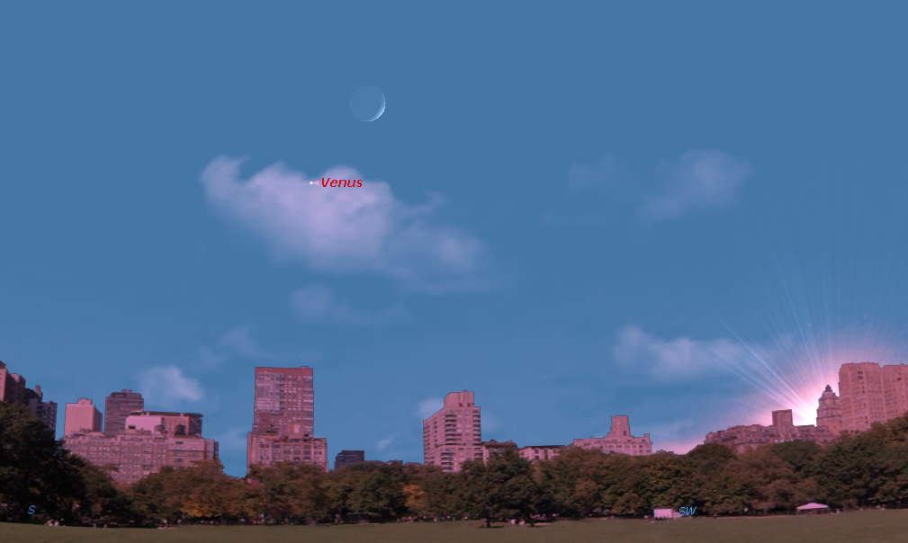 How to See Venus and Moon in Daytime Sky Thursday